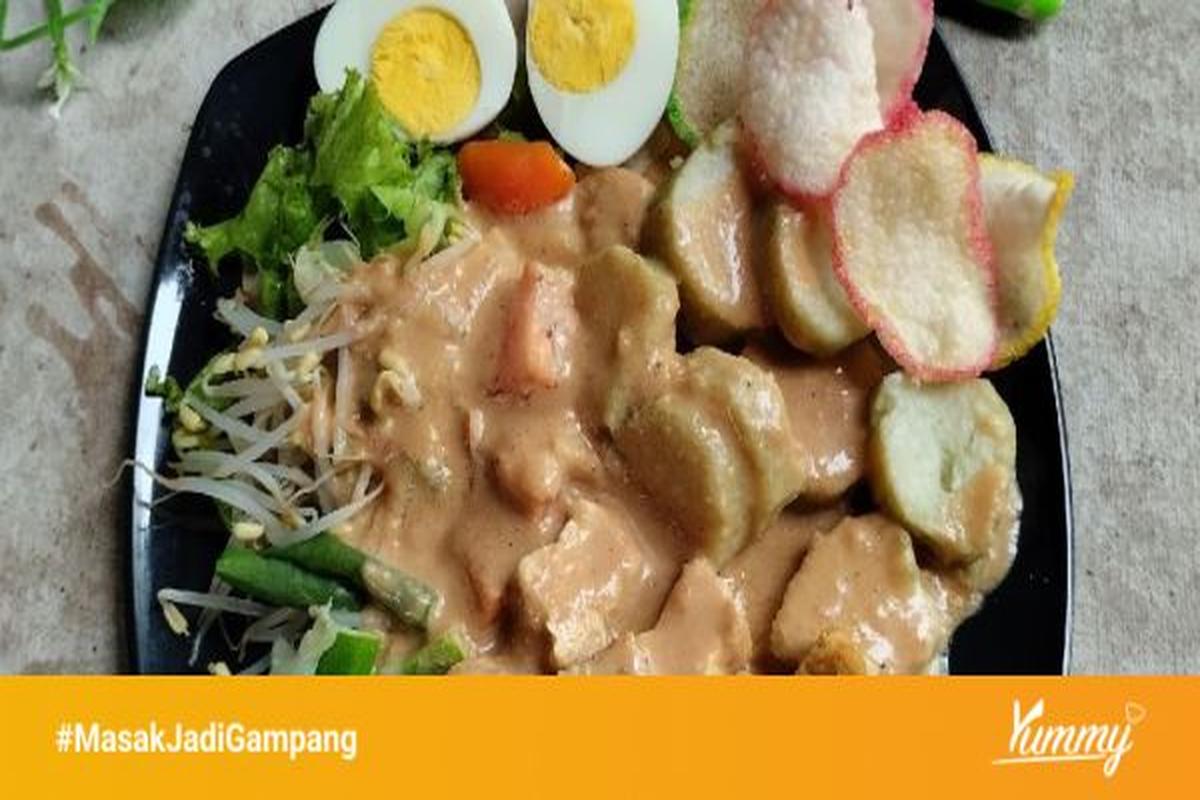 Resep Gado-Gado Jakarta dengan Bumbu Kacang