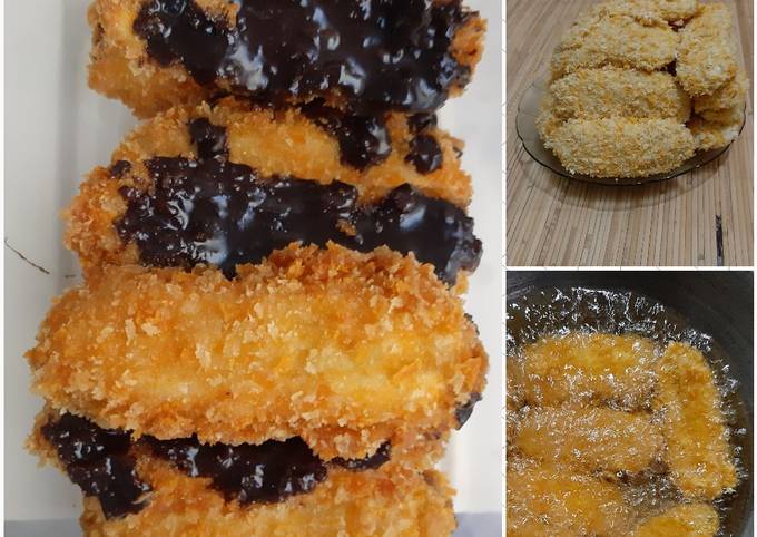 Resep Pisang Goreng Crispy dengan Topping Coklat